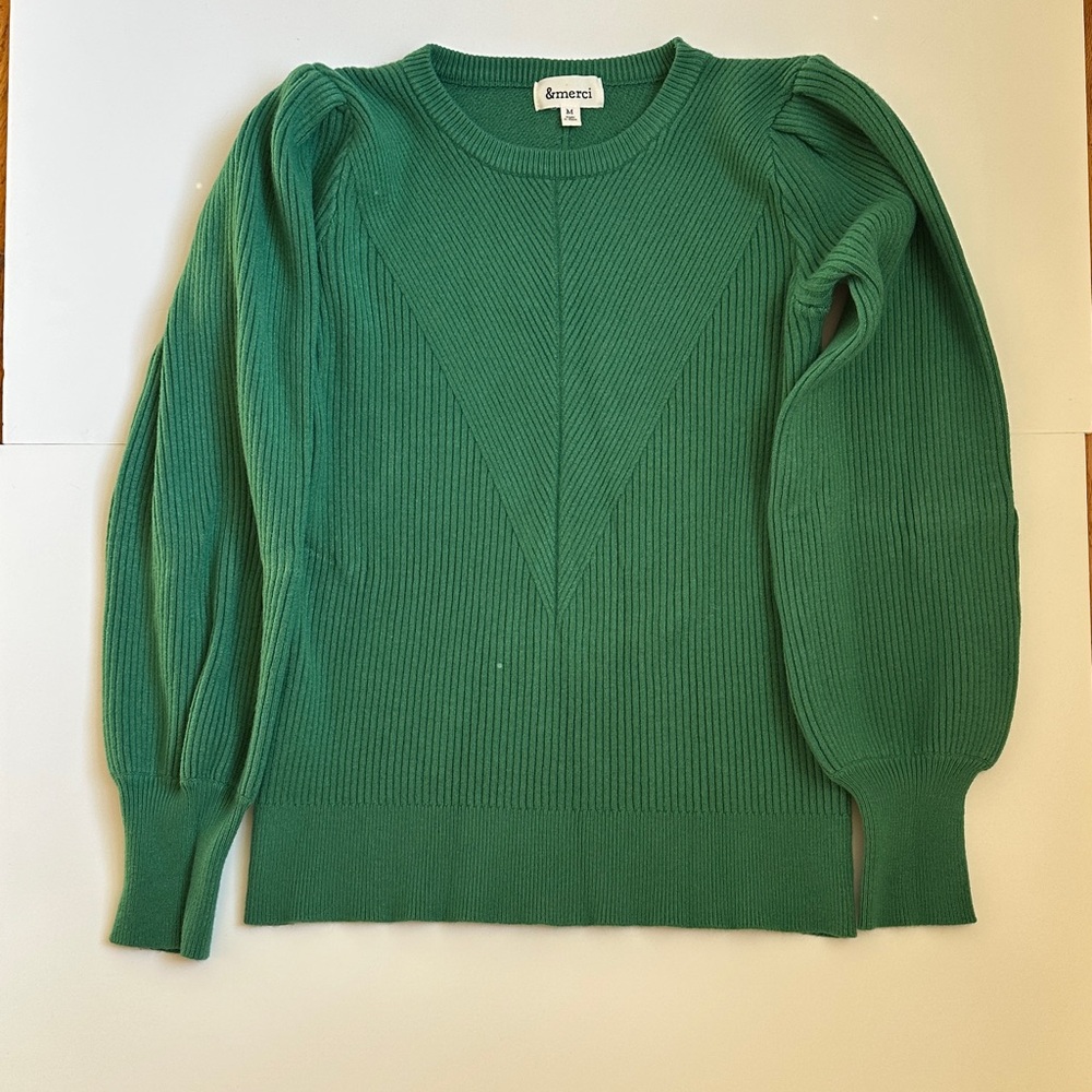 Emerald Green Crew Neck Sweater
